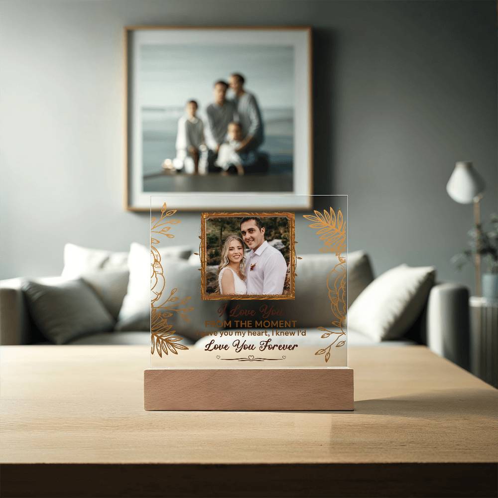 From The Moment Printed Square Shaped Acrylic Plaque