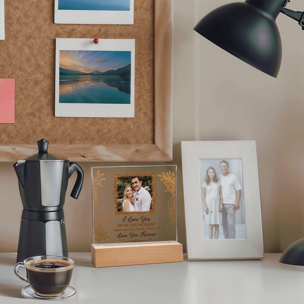 From The Moment Printed Square Shaped Acrylic Plaque