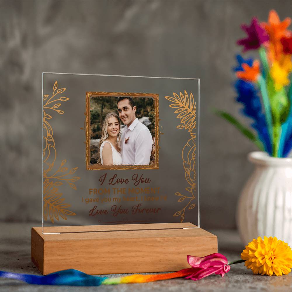 From The Moment Printed Square Shaped Acrylic Plaque