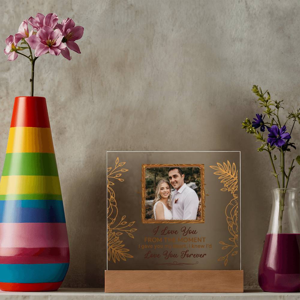From The Moment Printed Square Shaped Acrylic Plaque