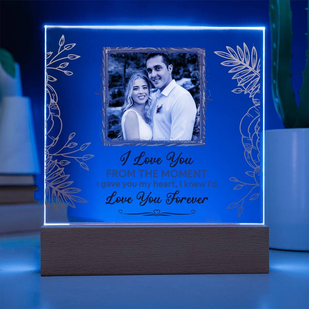 From The Moment Printed Square Shaped Acrylic Plaque