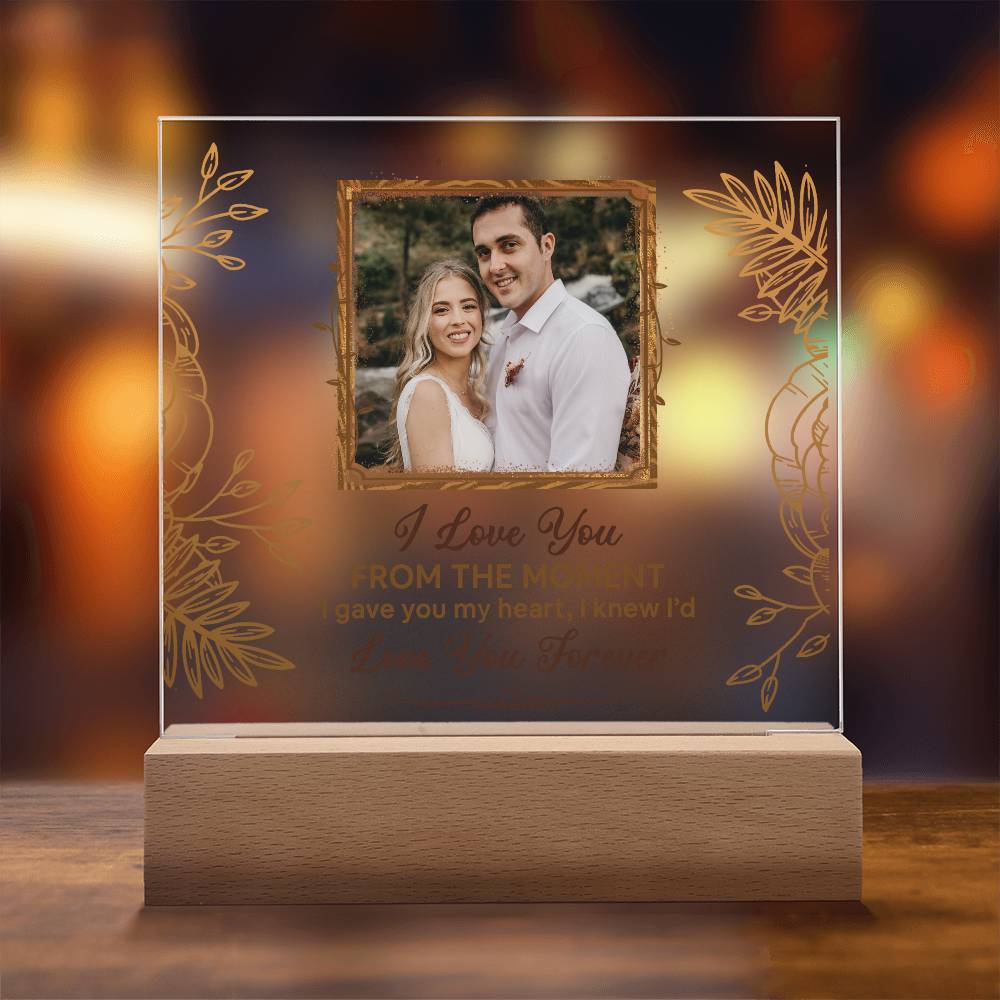 From The Moment Printed Square Shaped Acrylic Plaque