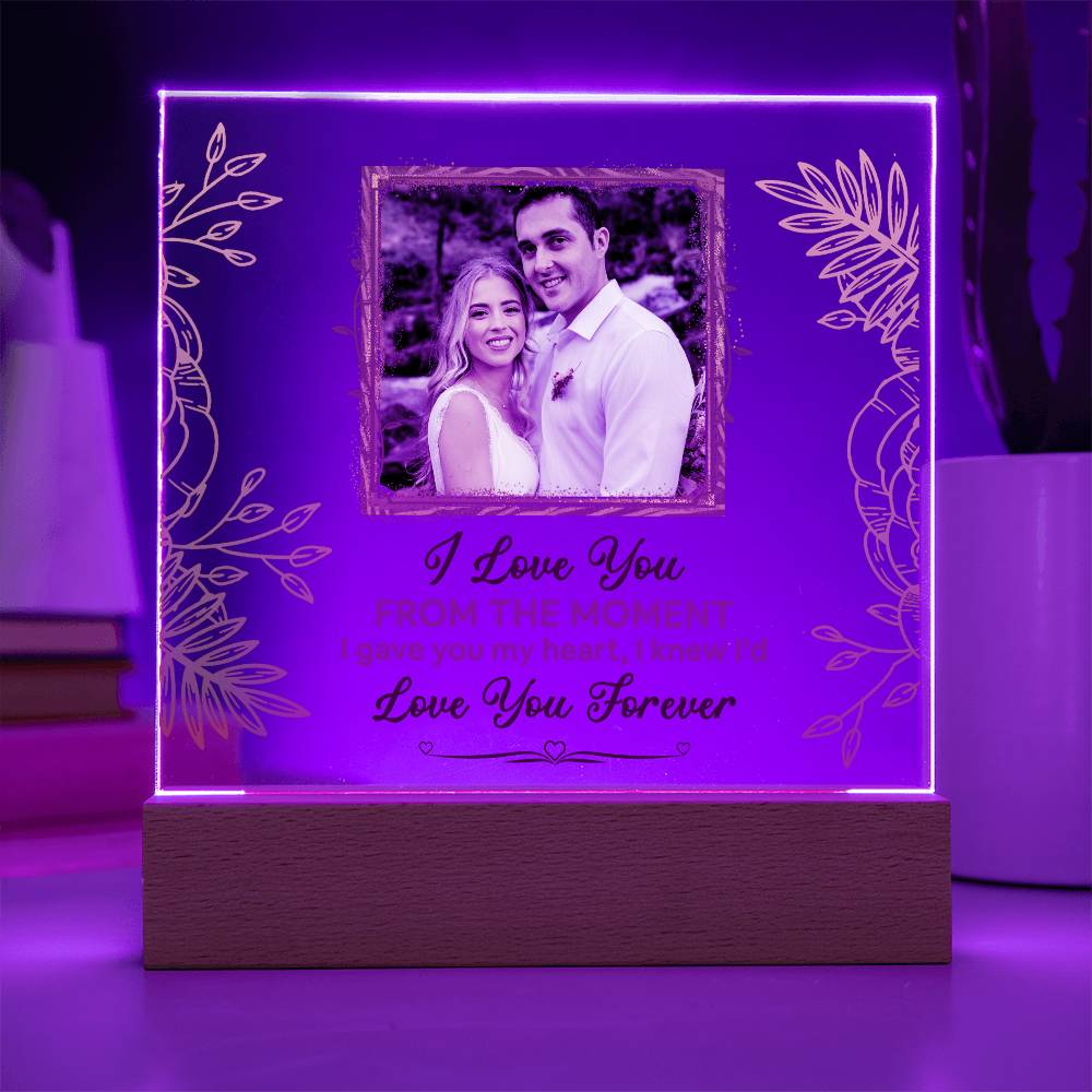 From The Moment Printed Square Shaped Acrylic Plaque