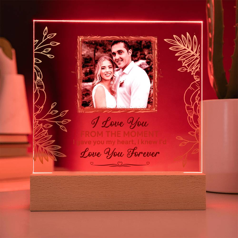 From The Moment Printed Square Shaped Acrylic Plaque