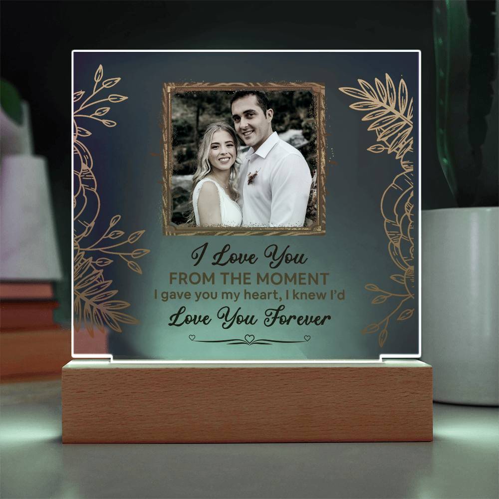 From The Moment Printed Square Shaped Acrylic Plaque
