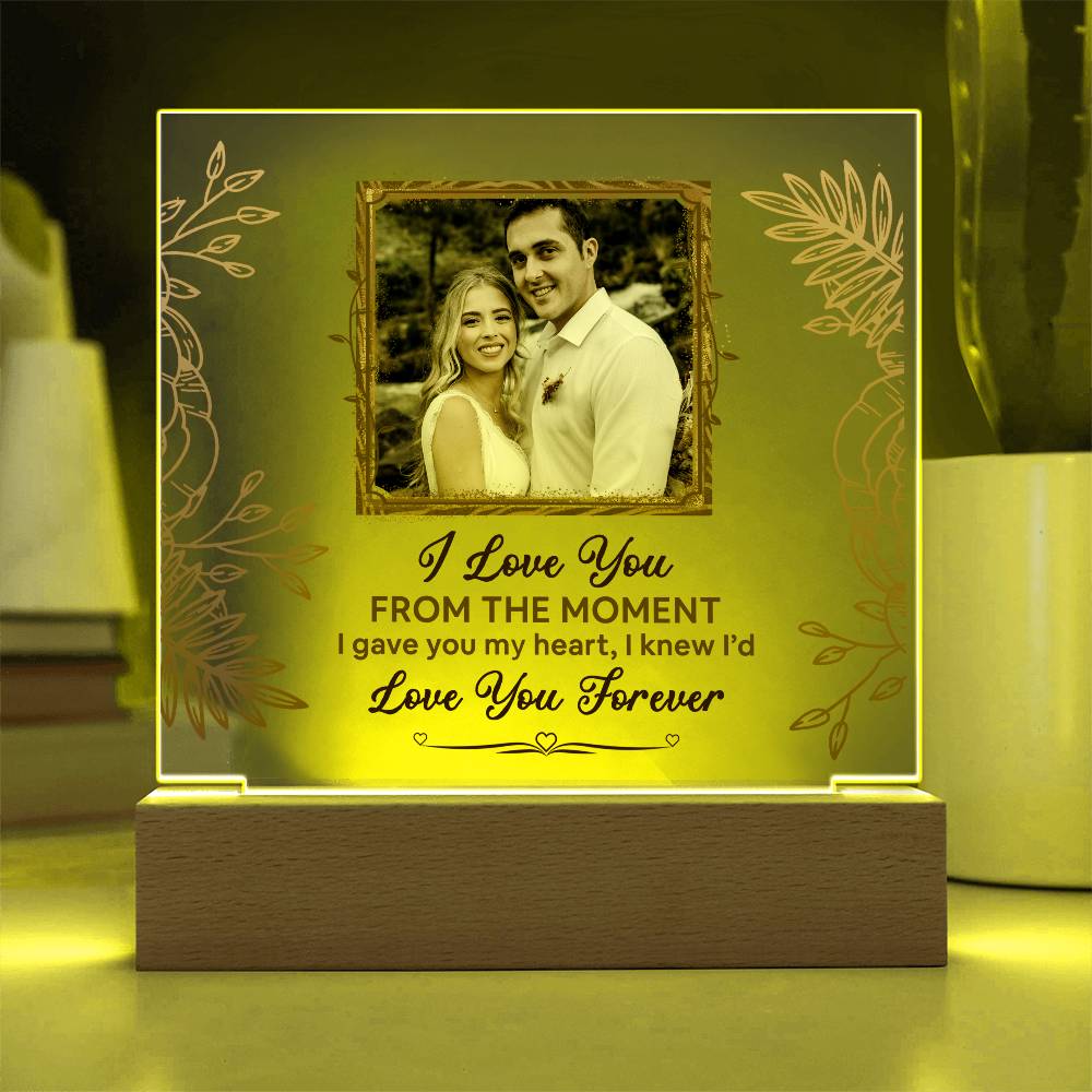 From The Moment Printed Square Shaped Acrylic Plaque
