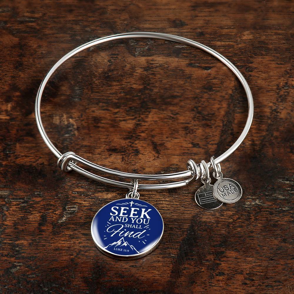 Bible Verse Stainless Steel or 18k Gold Bracelet Bangle - Express Your Love Gifts