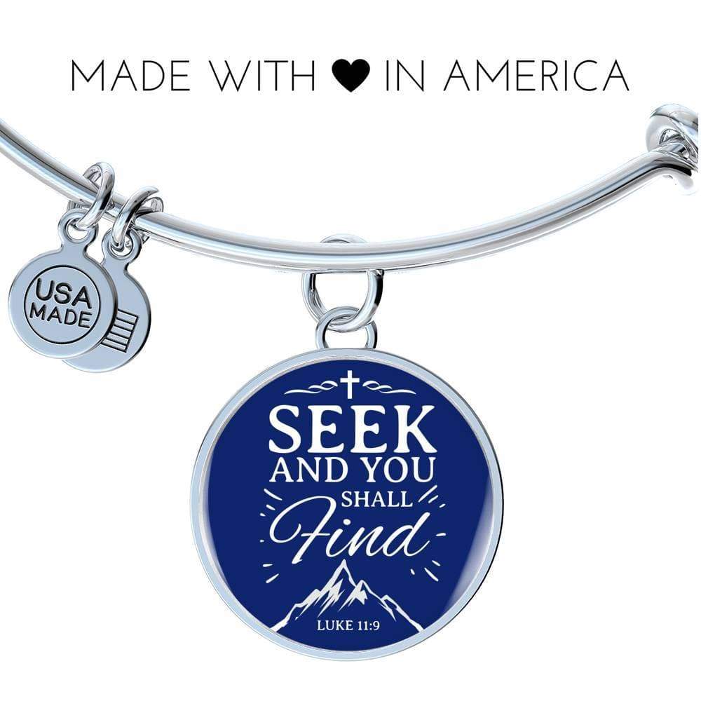 Bible Verse Stainless Steel or 18k Gold Bracelet Bangle - Express Your Love Gifts