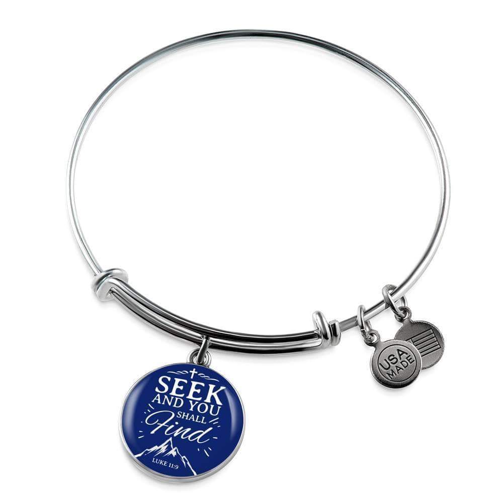 Bible Verse Stainless Steel or 18k Gold Bracelet Bangle - Express Your Love Gifts
