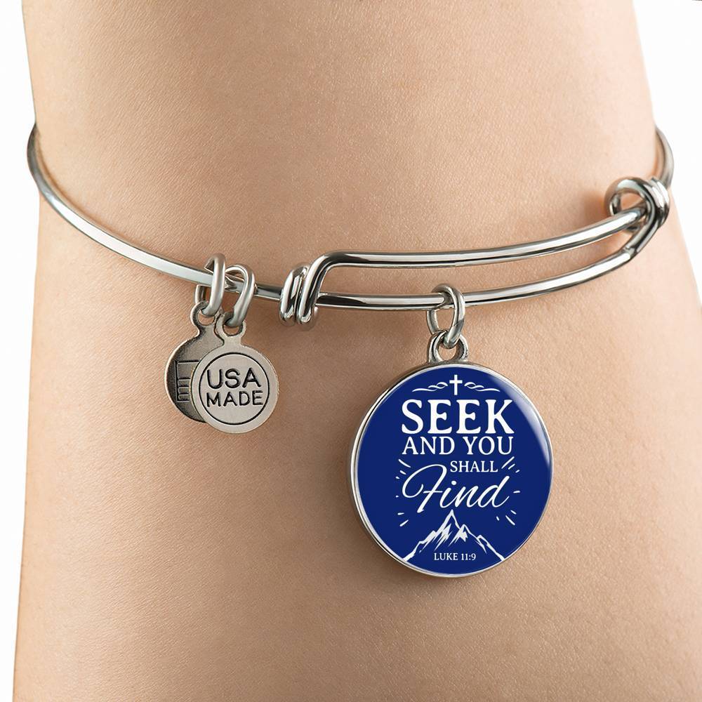 Bible Verse Stainless Steel or 18k Gold Bracelet Bangle - Express Your Love Gifts