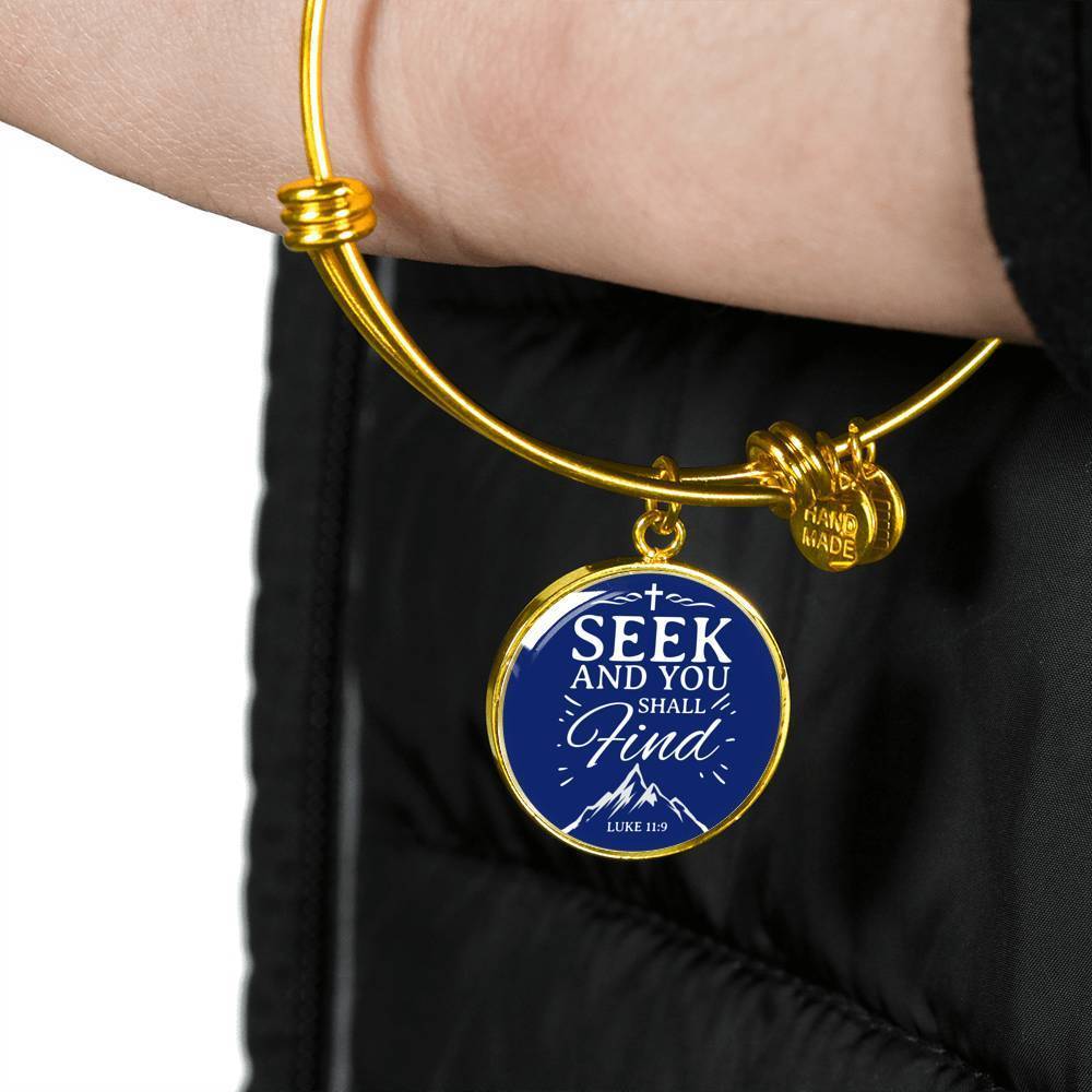 Bible Verse Stainless Steel or 18k Gold Bracelet Bangle - Express Your Love Gifts