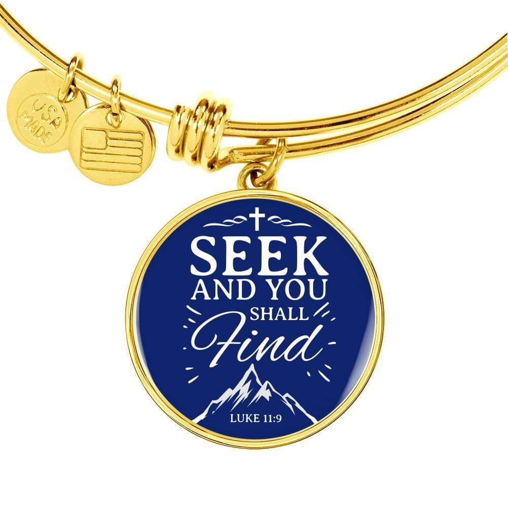 Bible Verse Stainless Steel or 18k Gold Bracelet Bangle - Express Your Love Gifts