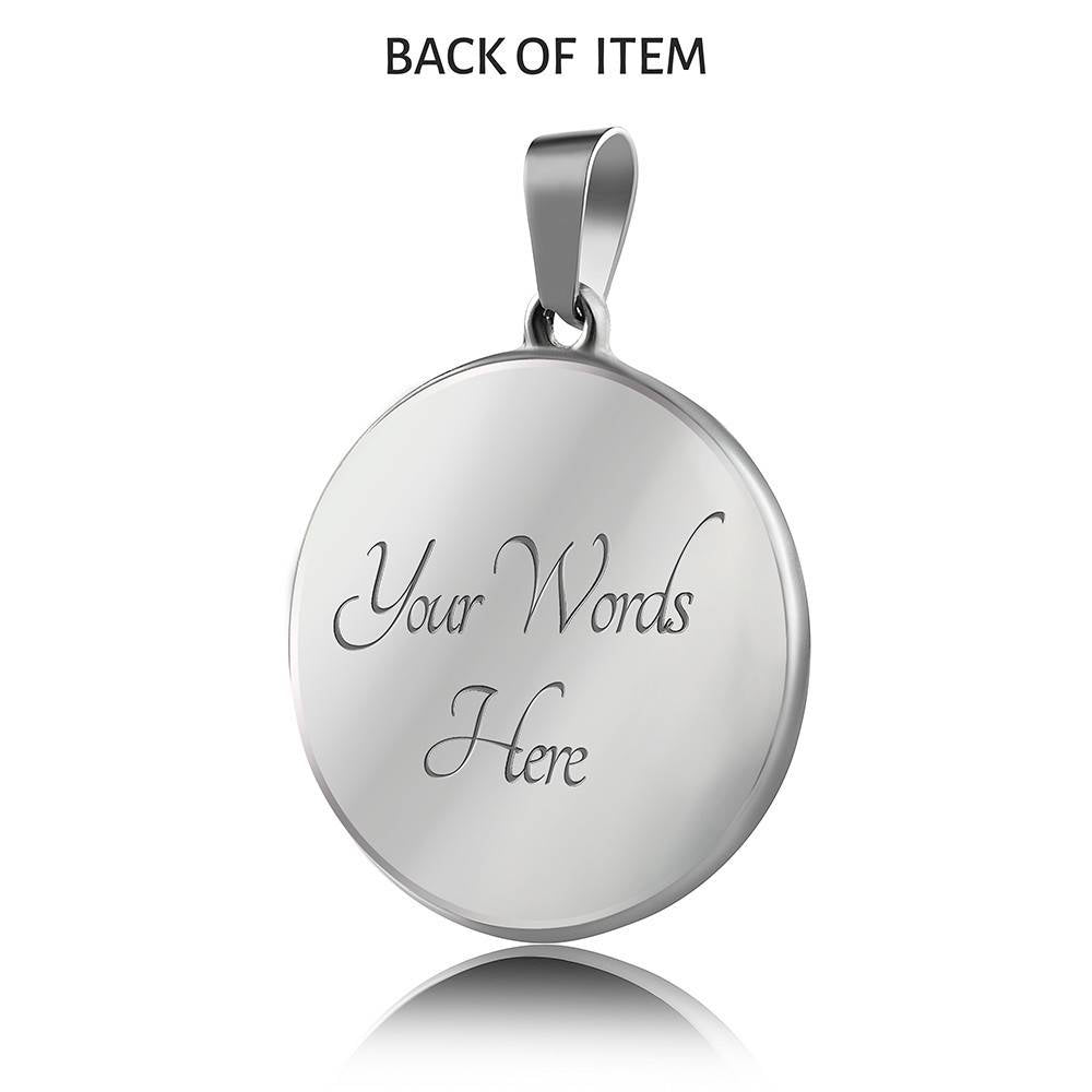 Catholic St. Patrick Circle Necklace Stainless Steel or 18k Gold 18-22" - Express Your Love Gifts