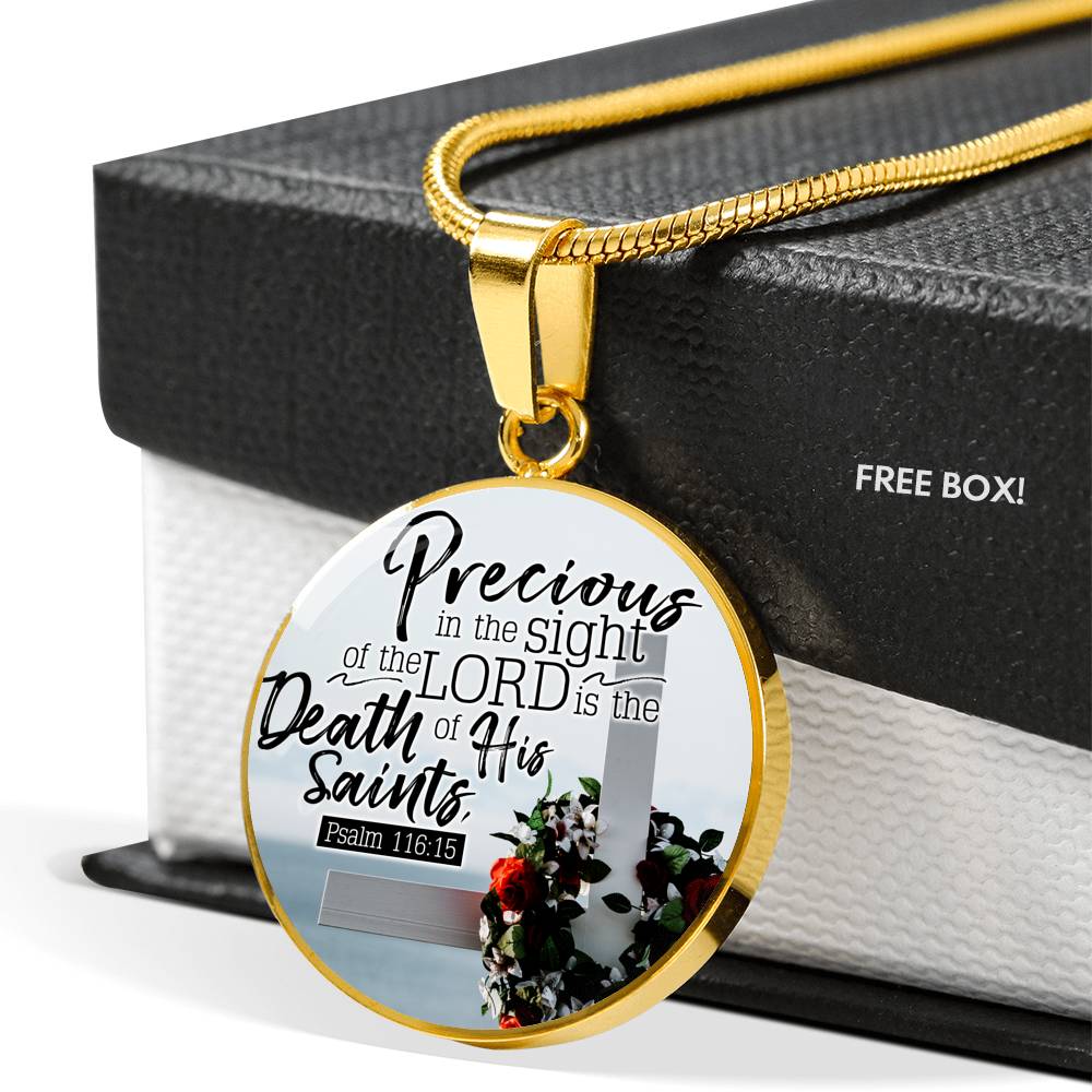 Eyes Of God Christian Faith Gift Circle Necklace Stainless Steel or 18k Gold 18-22"-Express Your Love Gifts