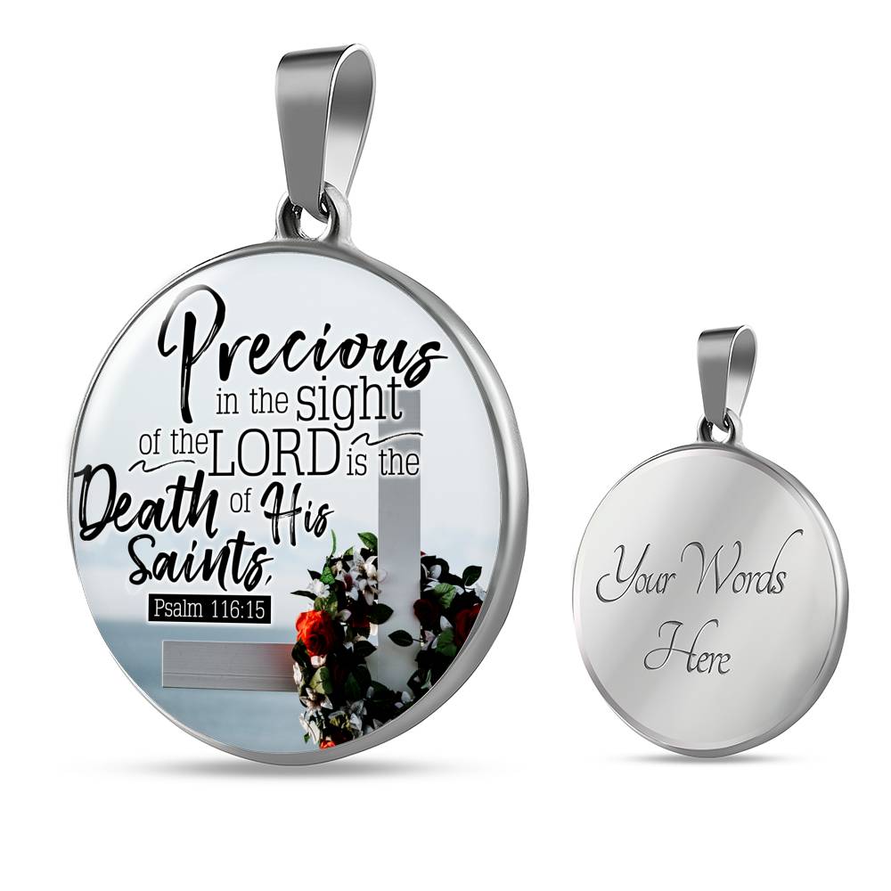 Eyes Of God Christian Faith Gift Circle Necklace Stainless Steel or 18k Gold 18-22"-Express Your Love Gifts