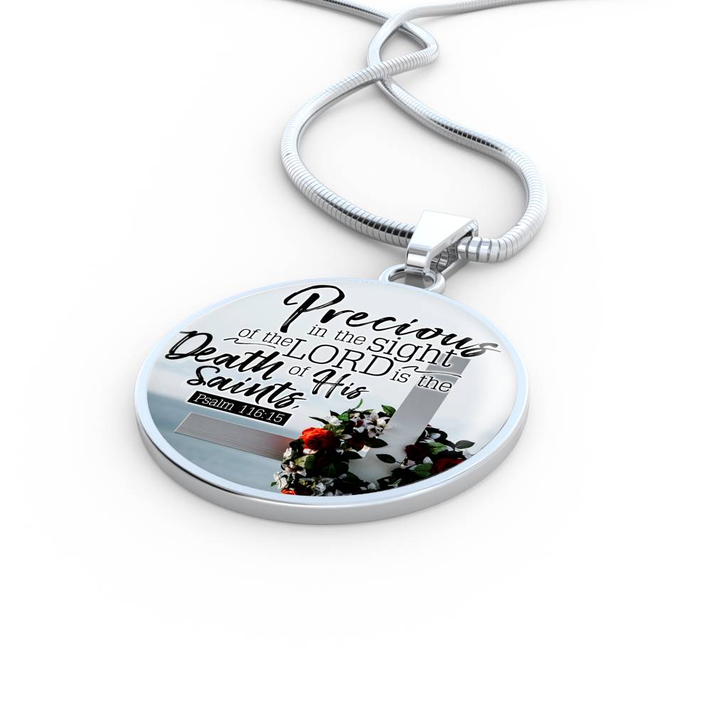 Eyes Of God Christian Faith Gift Circle Necklace Stainless Steel or 18k Gold 18-22"-Express Your Love Gifts