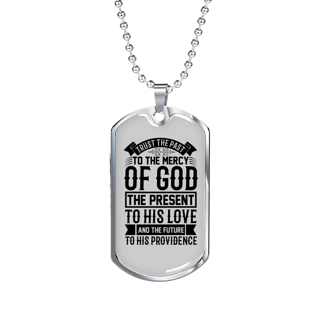 Future To His Providence Necklace Stainless Steel or 18k Gold Dog Tag 24" Chain-Express Your Love Gifts