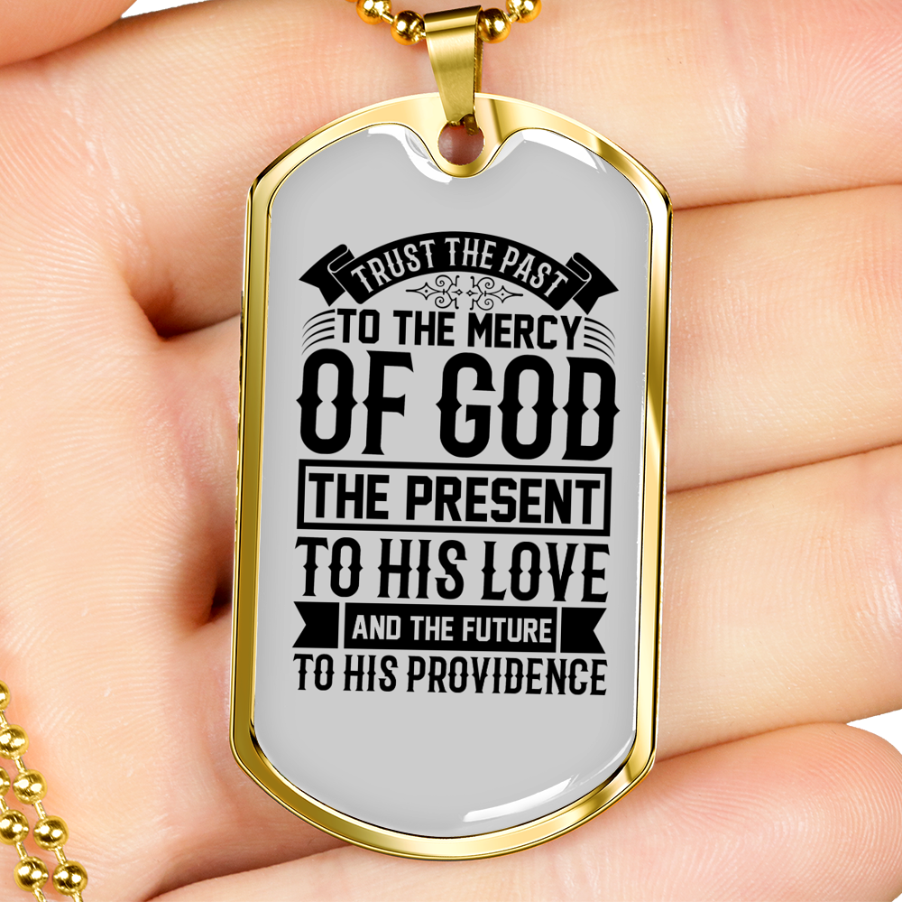 Future To His Providence Necklace Stainless Steel or 18k Gold Dog Tag 24" Chain-Express Your Love Gifts