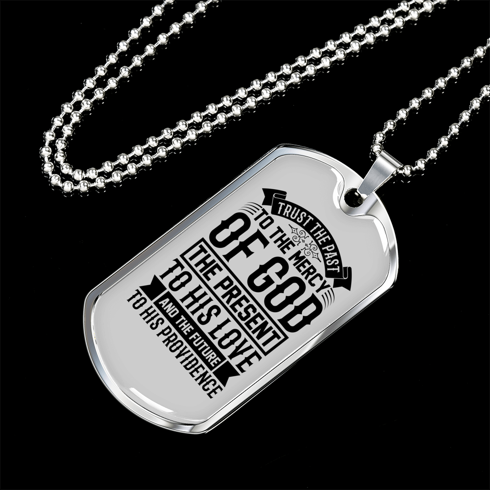 Future To His Providence Necklace Stainless Steel or 18k Gold Dog Tag 24" Chain-Express Your Love Gifts