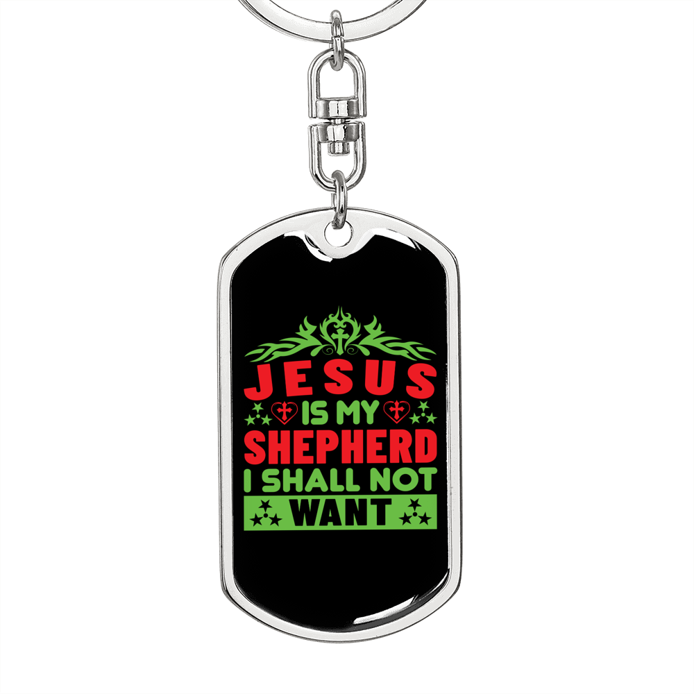 Is My Shepherd Keychain Stainless Steel or 18k Gold Dog Tag Keyring-Express Your Love Gifts