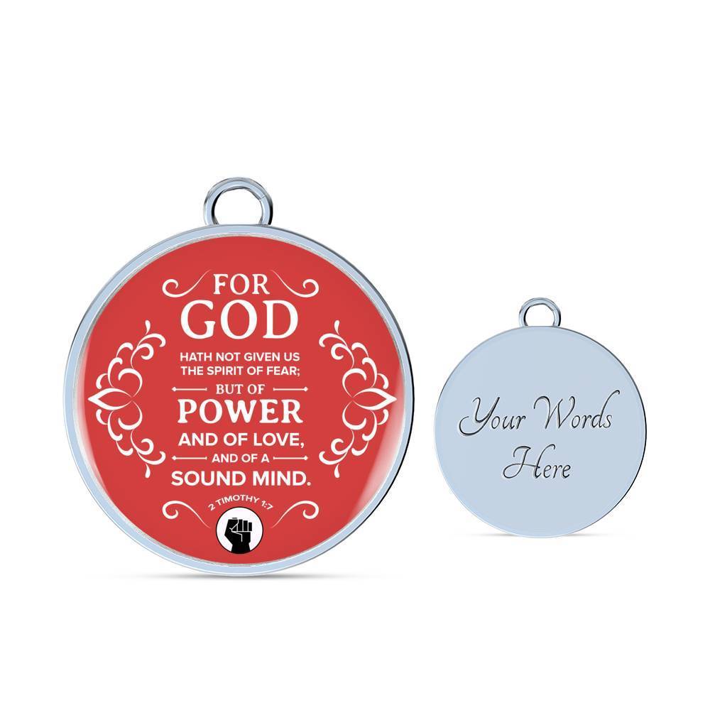 No Fear Scriptureinspired Circle Bracelet Bangle - Express Your Love Gifts