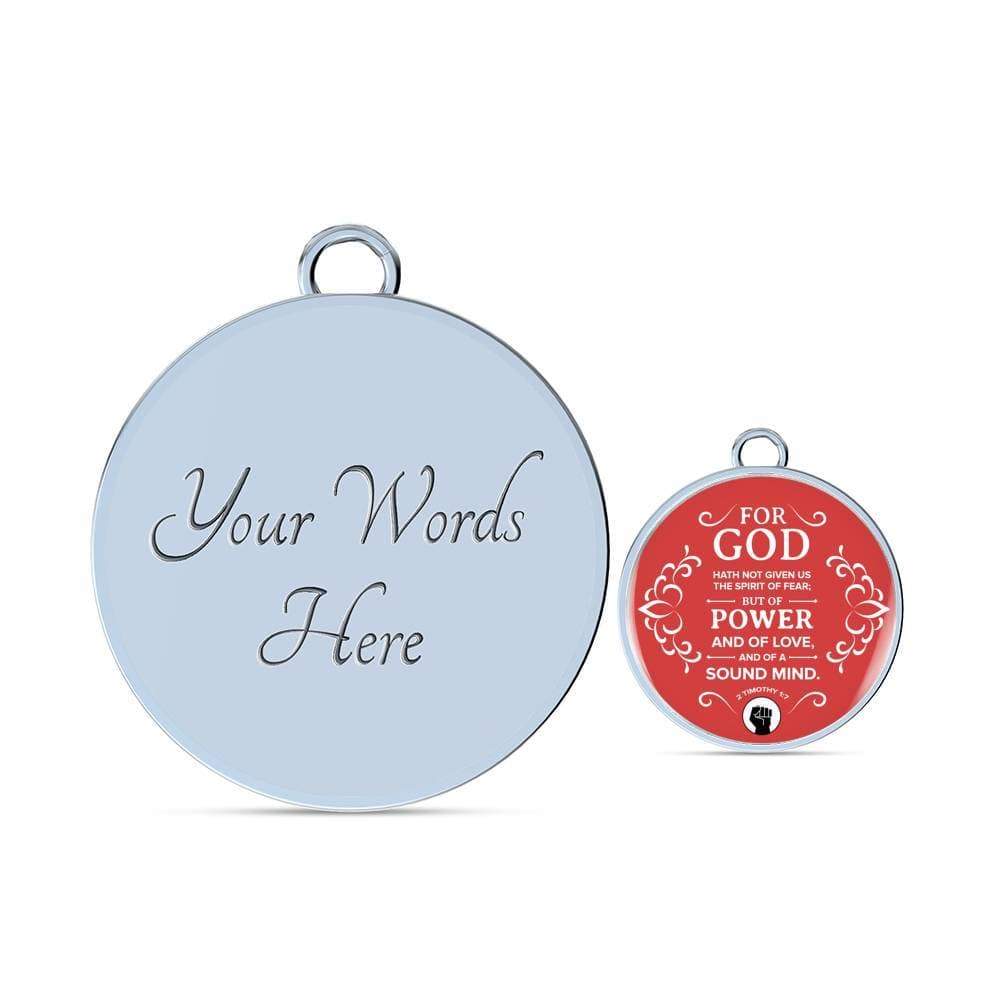 Power Of God Bible Verse Stainless Steel or 18k Gold Circle Bangle Bracelet - Express Your Love Gifts