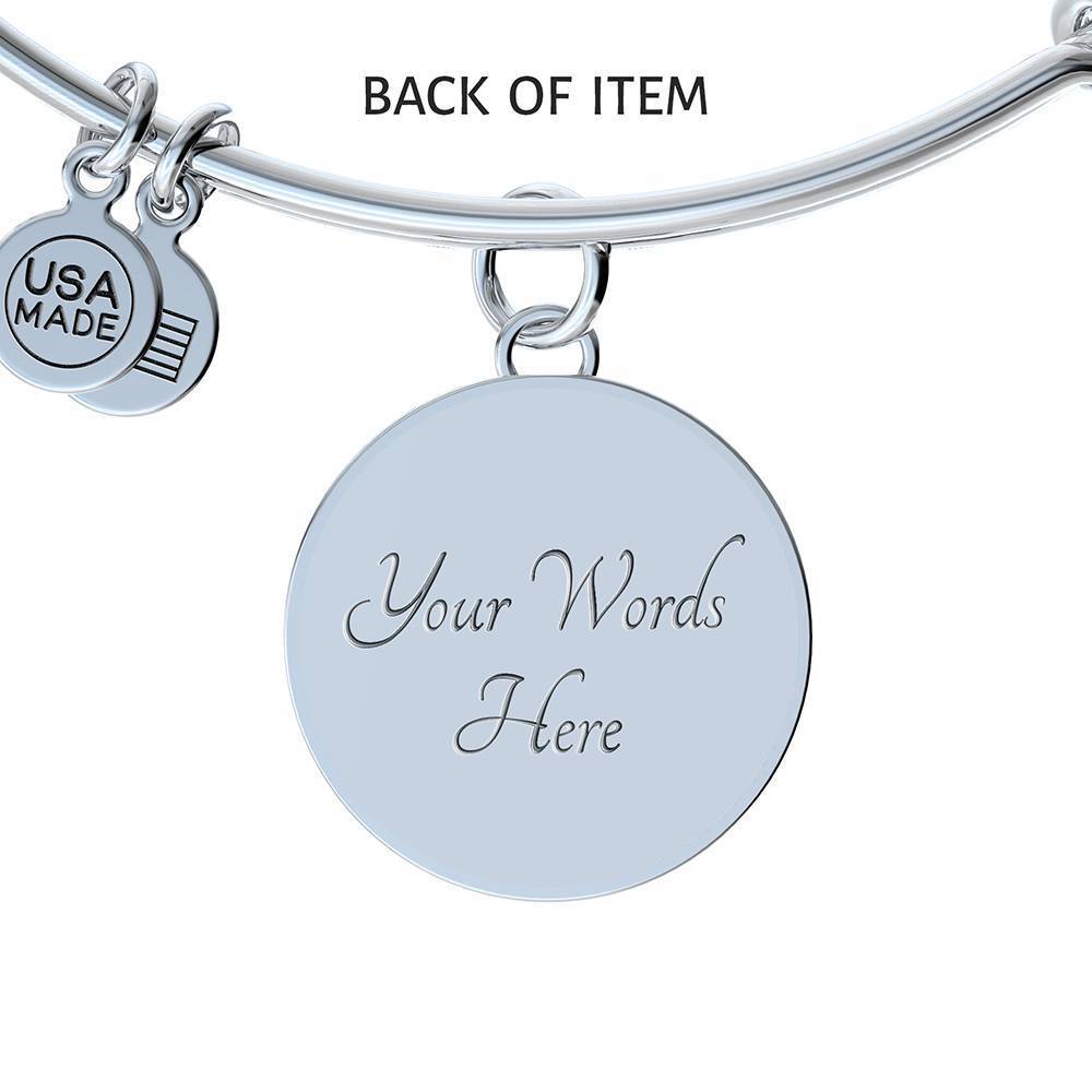 Presence Of God James 4:8 Stainless Steel or 18k Gold Circle Bangle Bracelet-Express Your Love Gifts