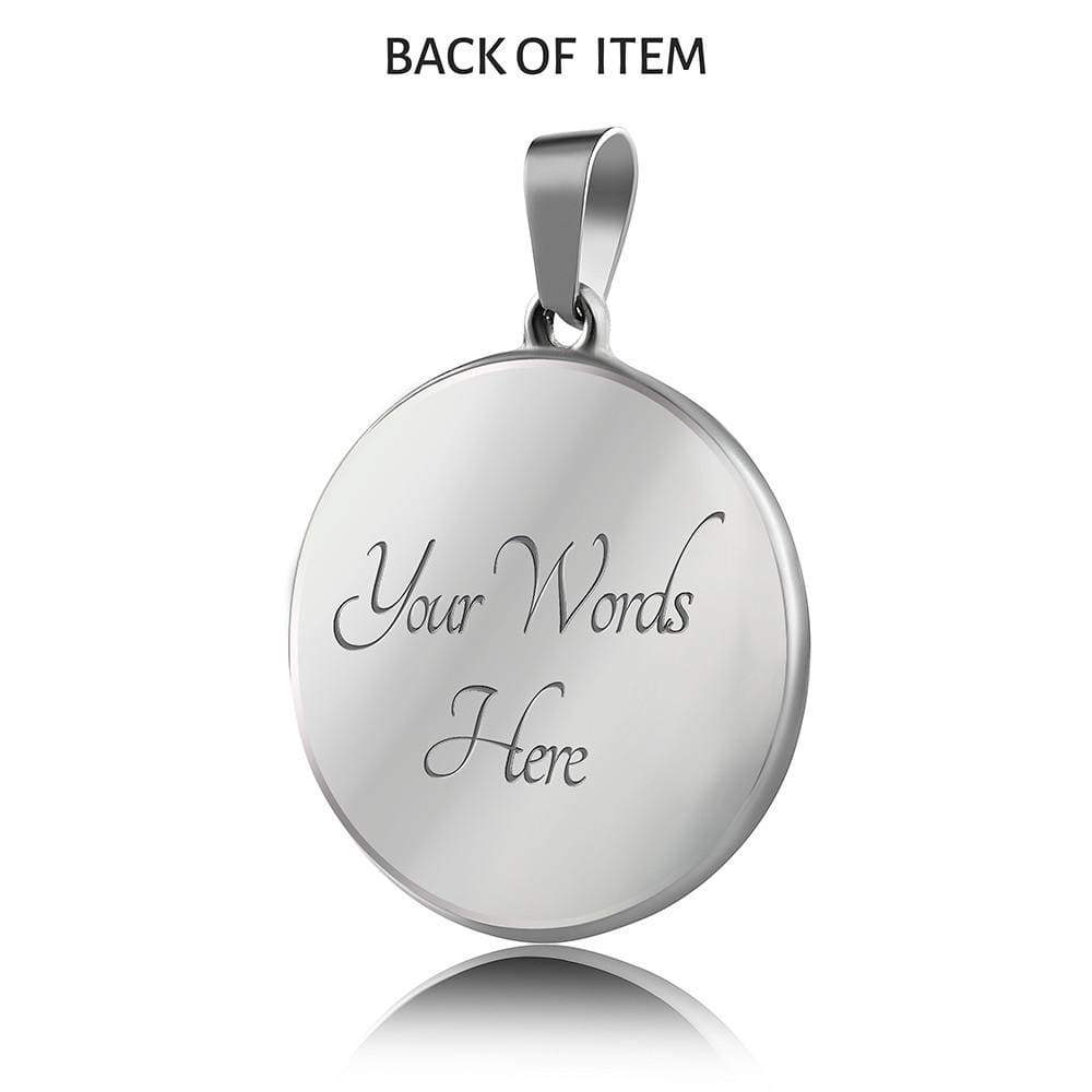 Song Of Solomon 2:16 Circle Necklace Stainless Steel or 18k Gold 18-22" - Express Your Love Gifts