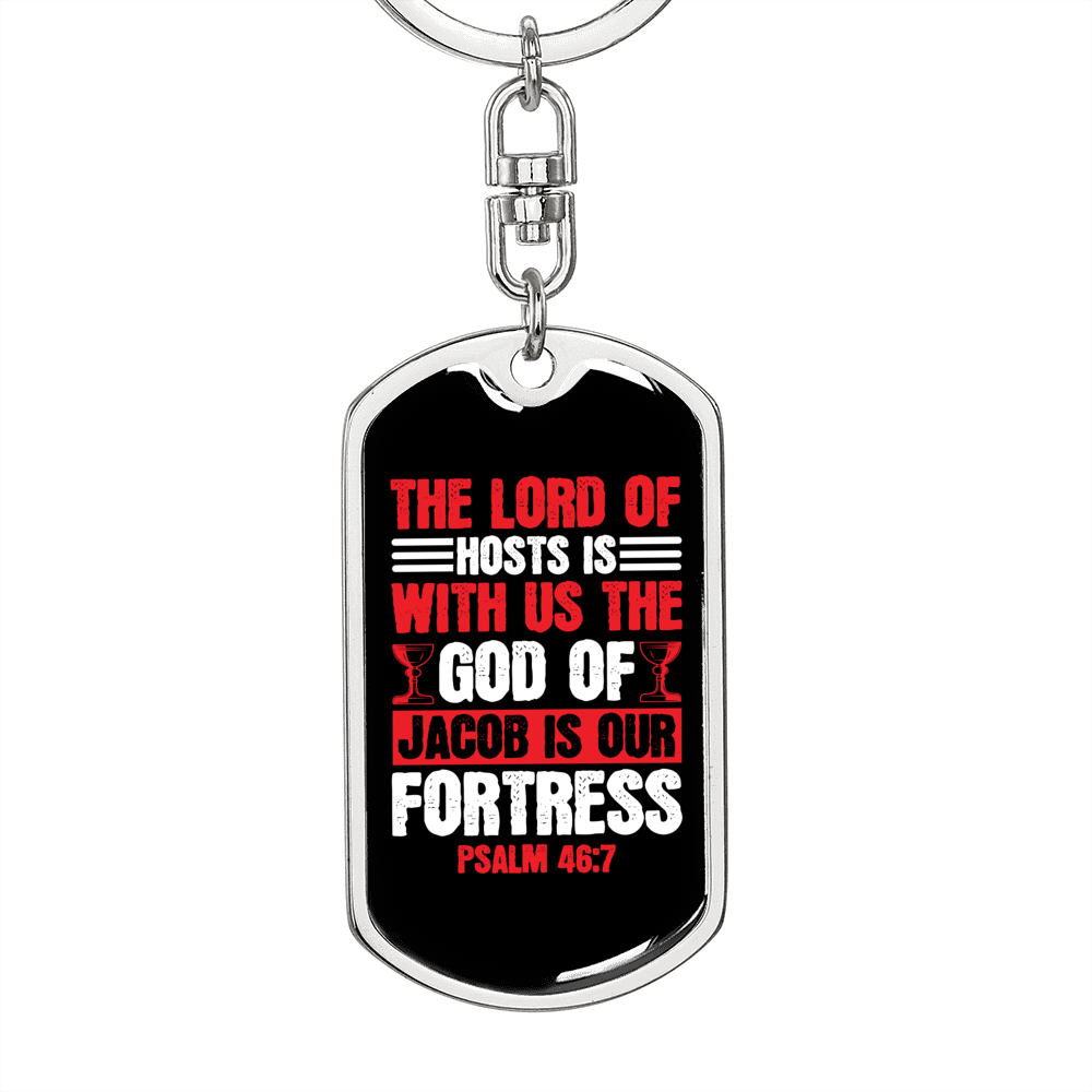 The Lord Of Christian Keychain Stainless Steel or 18k Gold Dog Tag Keyring-Express Your Love Gifts