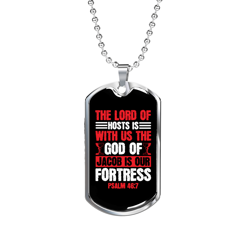 The Lord Of Christian Necklace Stainless Steel or 18k Gold Dog Tag 24" Chain-Express Your Love Gifts