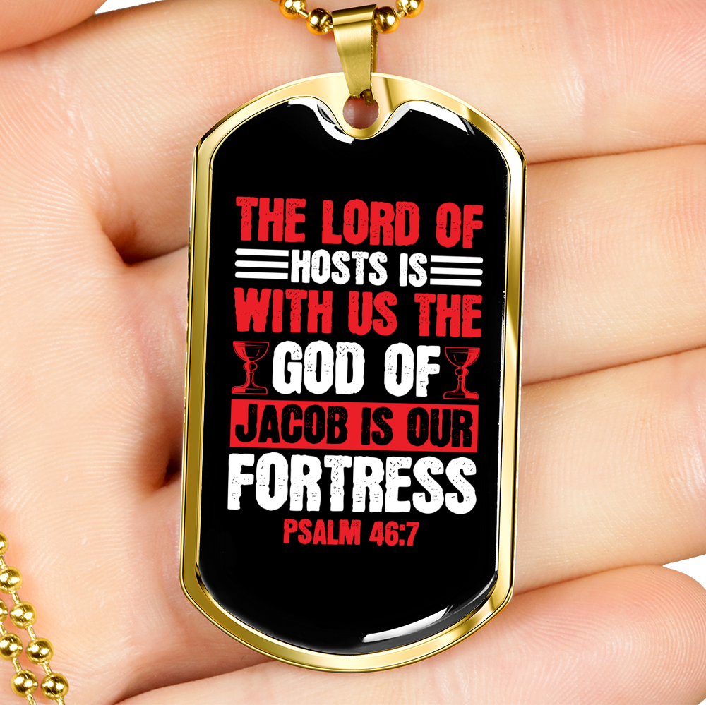 The Lord Of Christian Necklace Stainless Steel or 18k Gold Dog Tag 24" Chain-Express Your Love Gifts