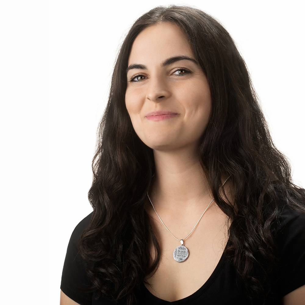 Trust In God Circle Necklace Stainless Steel or 18k Gold 18-22" - Express Your Love Gifts