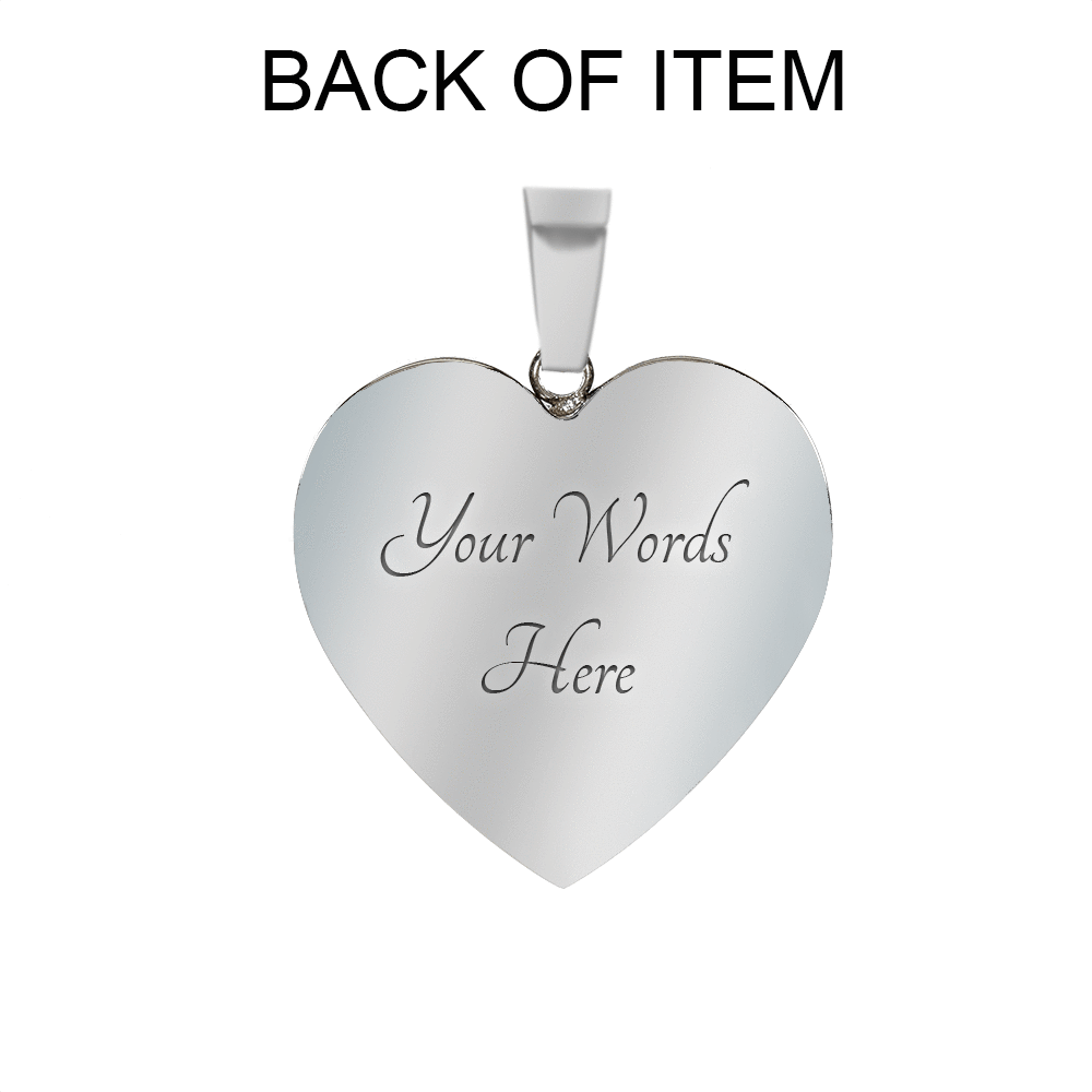 Whole Armor Of God Stainless Steel or 18k Gold Heart Pendant 18-22"-Express Your Love Gifts