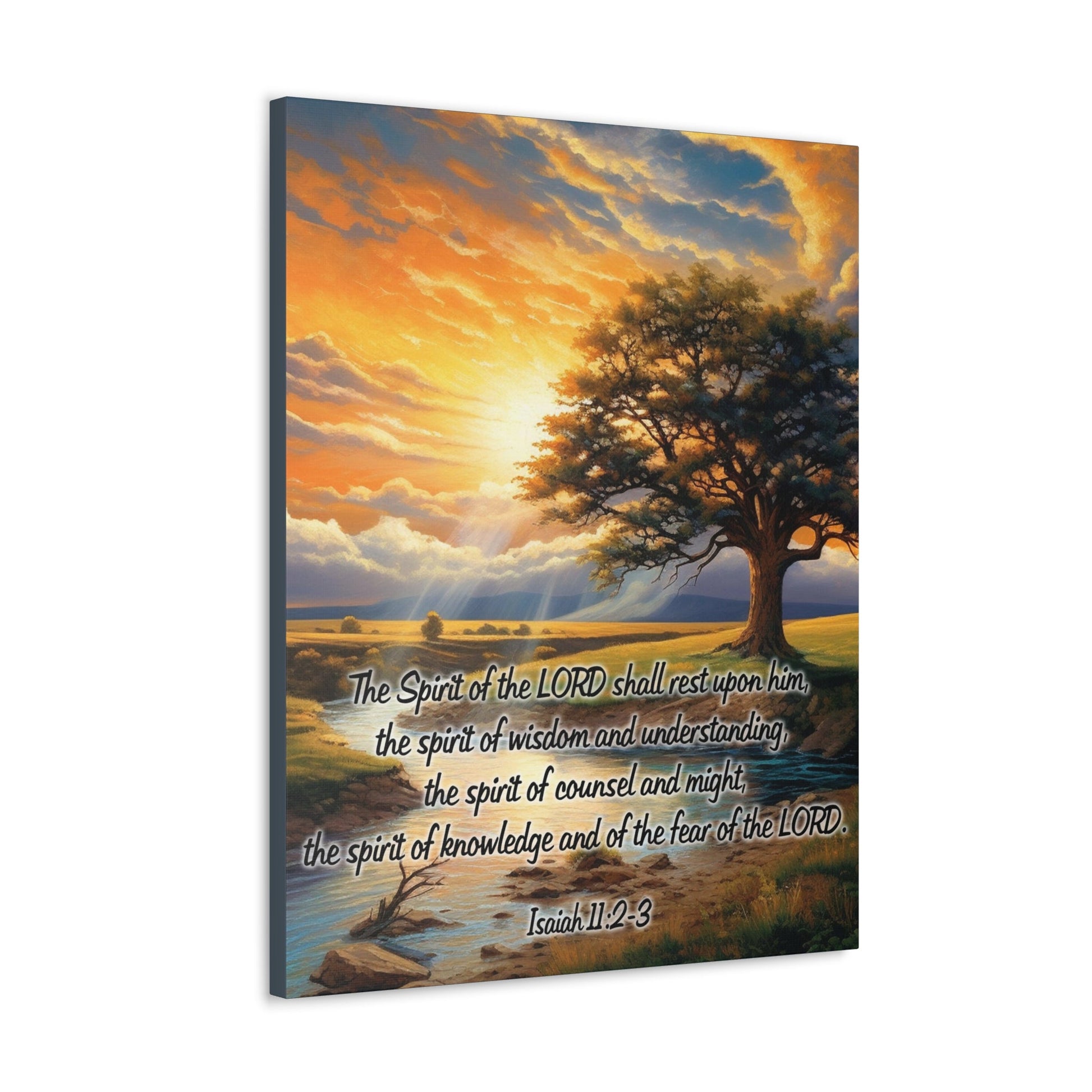 Scripture Walls Spirit of the LORD Isaiah 11:2‭ KJV Christian Wall Art Print Ready to Hang Unframed-Express Your Love Gifts