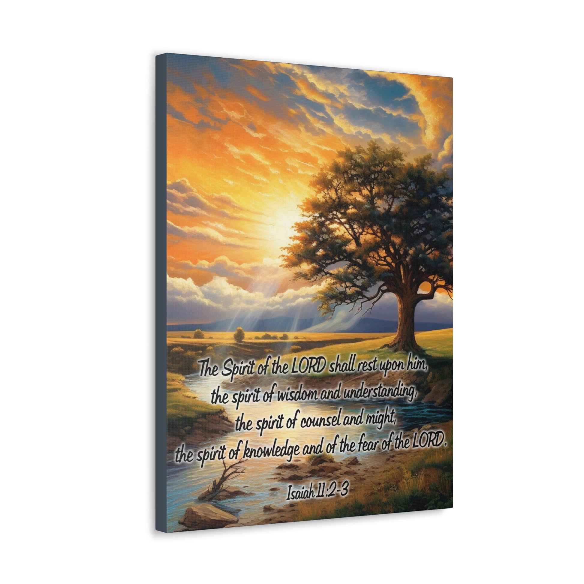Scripture Walls Spirit of the LORD Isaiah 11:2‭ KJV Christian Wall Art Print Ready to Hang Unframed-Express Your Love Gifts