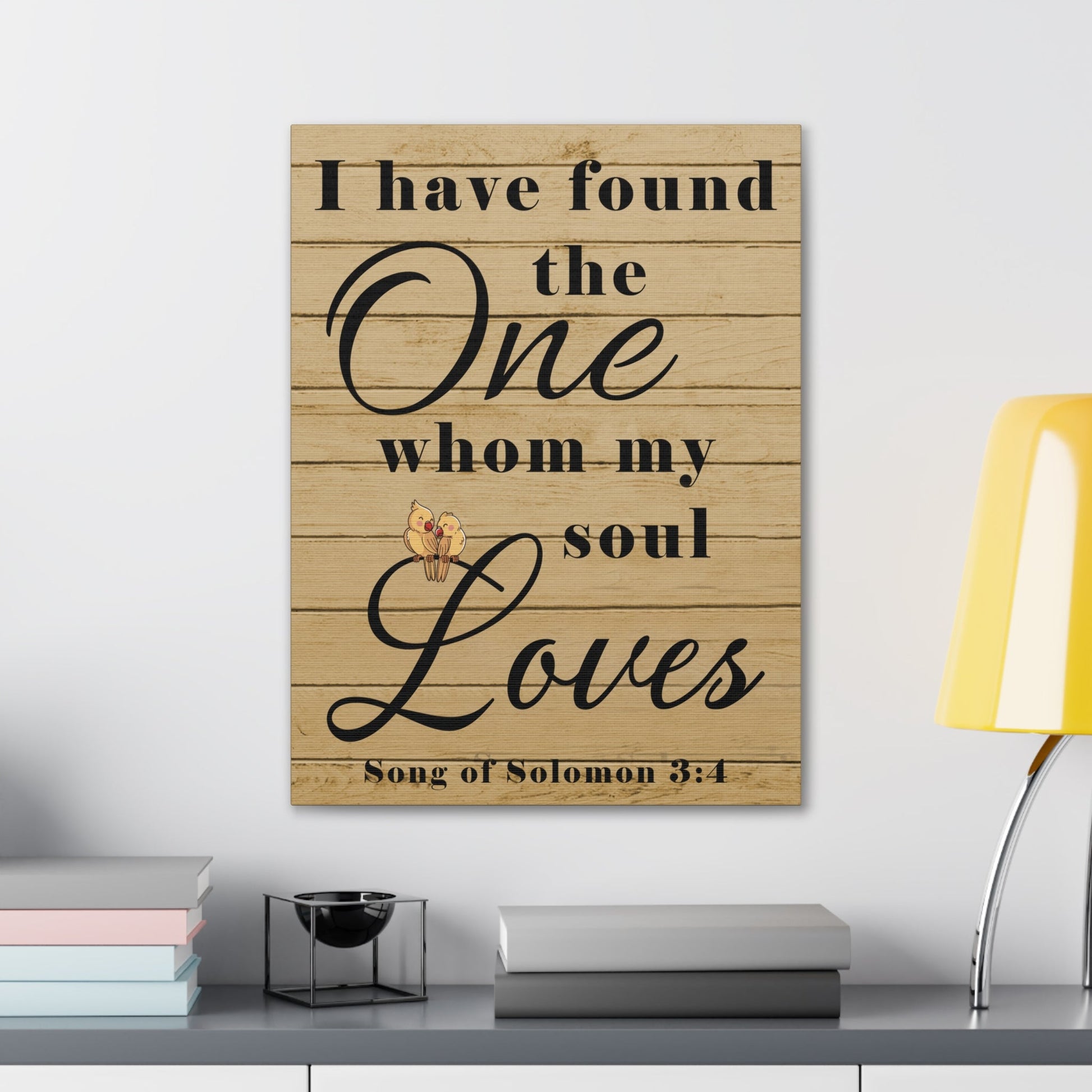 Scripture Walls Song of Solomon 3:4 Wood Christian Wall Art Print Ready to Hang Unframed-Express Your Love Gifts