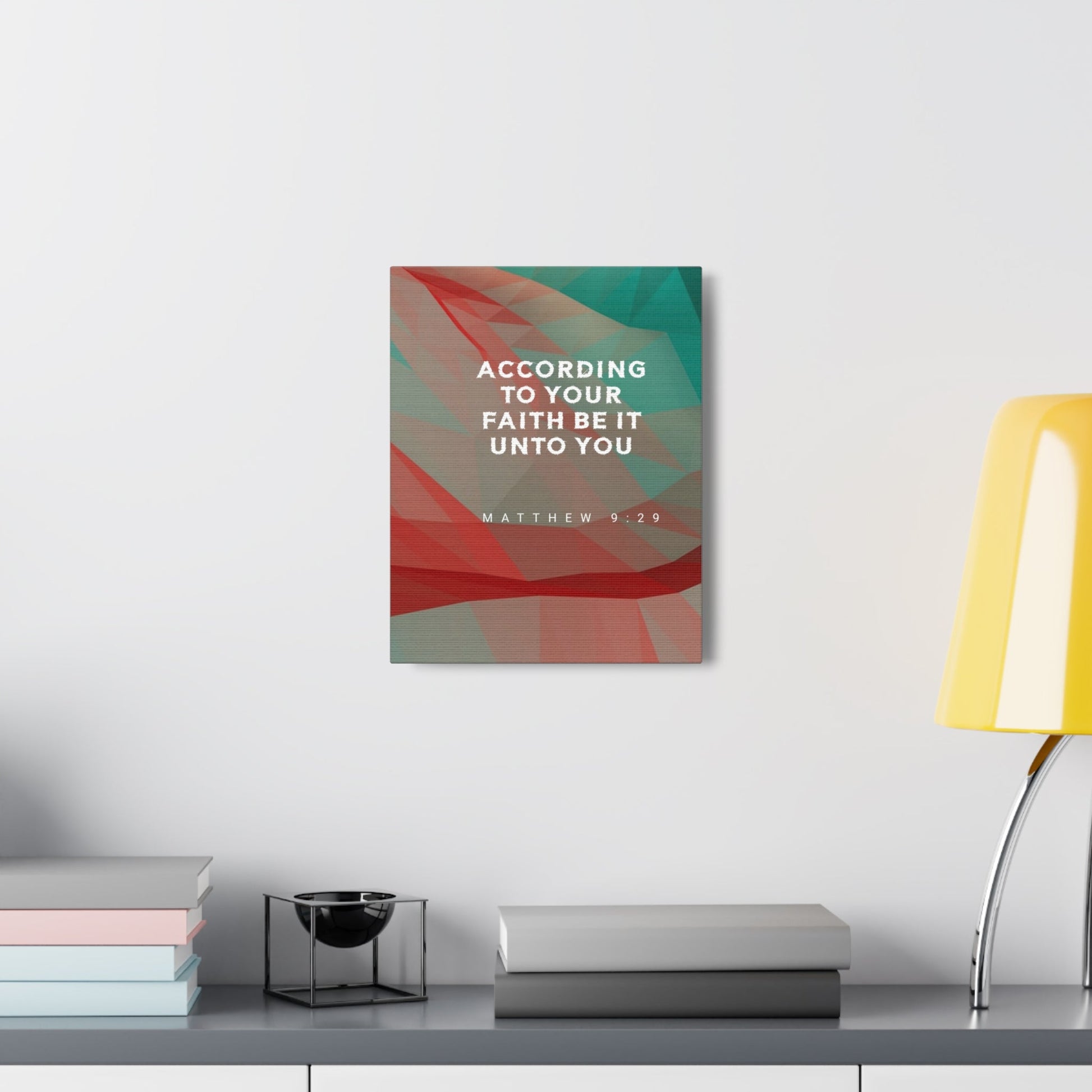 Scripture Walls Be It Unto You Matthew 9:29 Bible Verse Canvas Christian Wall Art Ready to Hang-Express Your Love Gifts
