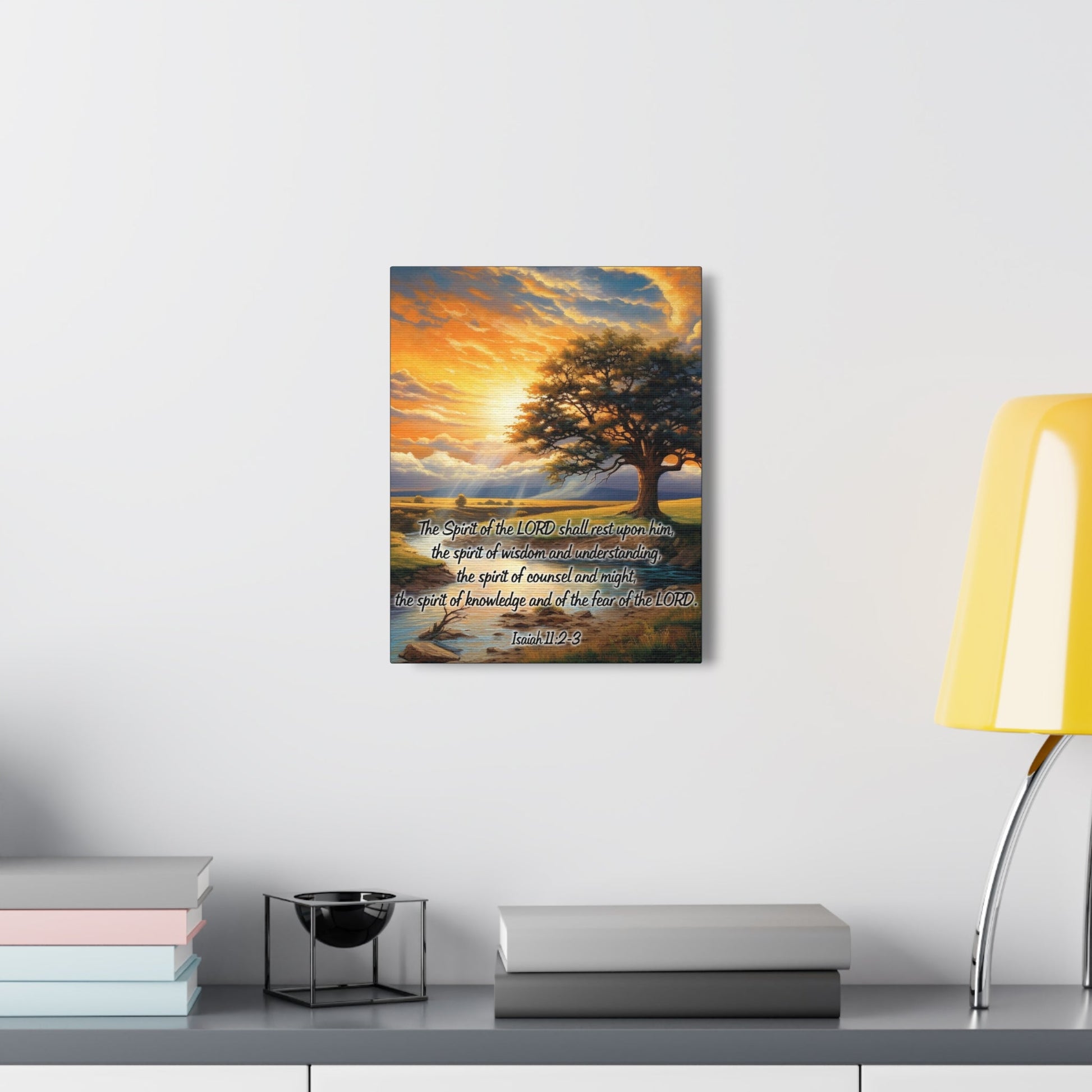 Scripture Walls Spirit of the LORD Isaiah 11:2‭ KJV Christian Wall Art Print Ready to Hang Unframed-Express Your Love Gifts