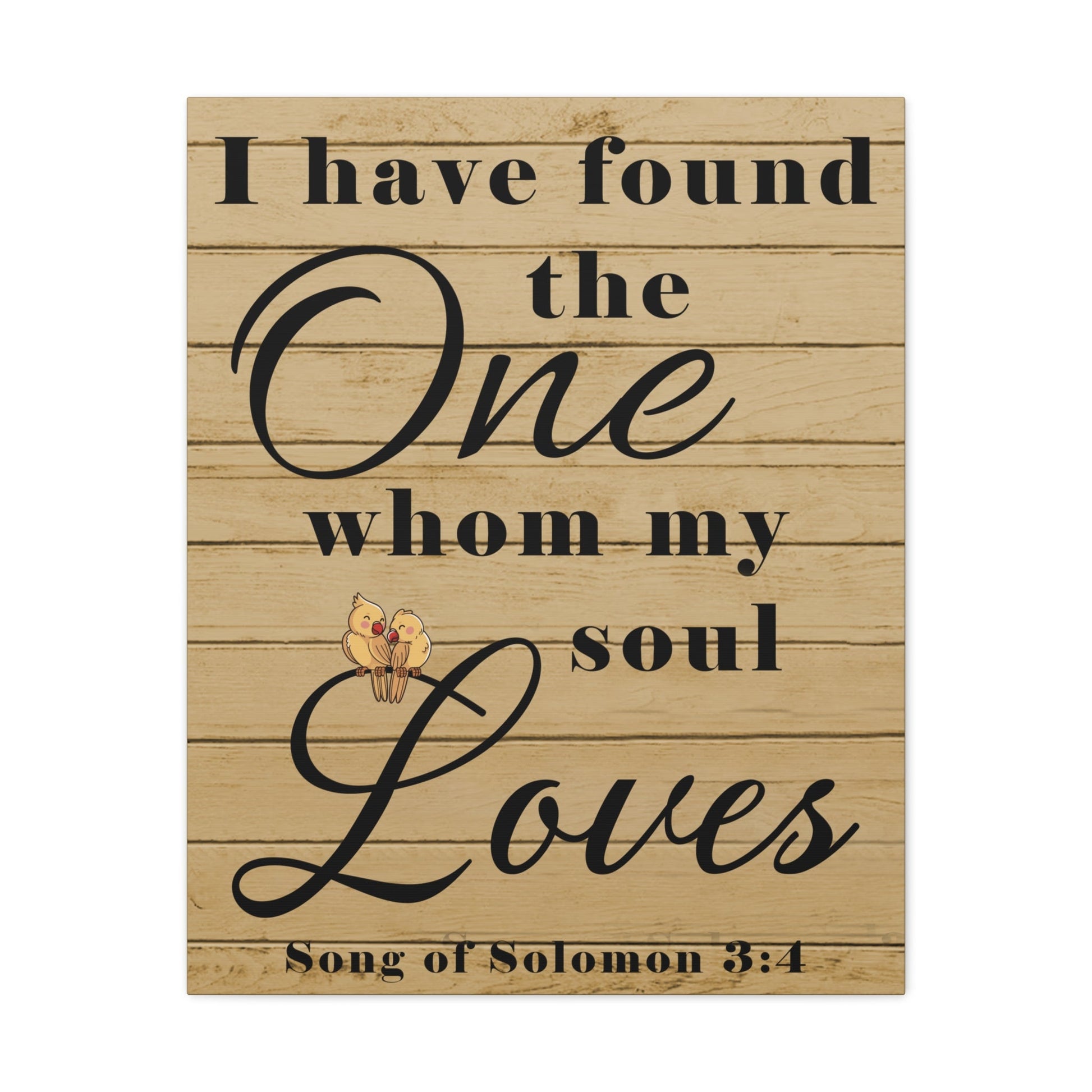 Scripture Walls Song of Solomon 3:4 Wood Christian Wall Art Print Ready to Hang Unframed-Express Your Love Gifts