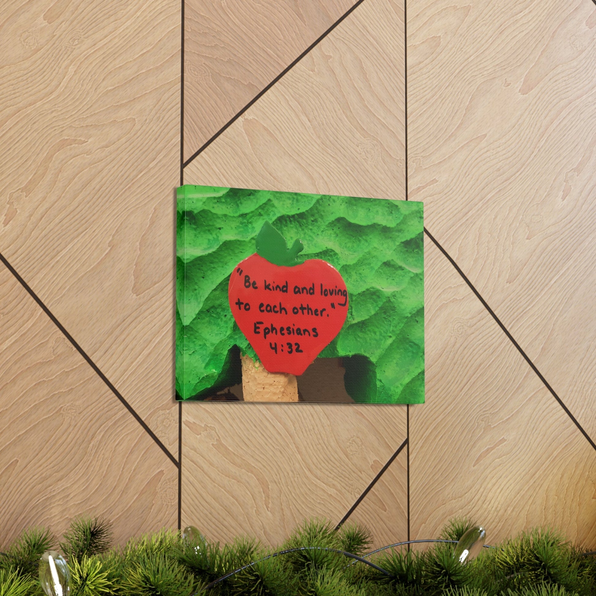 Scripture Walls Be Kind Ephesians 4:32 Bible Verse Canvas Christian Wall Art Ready to Hang-Express Your Love Gifts