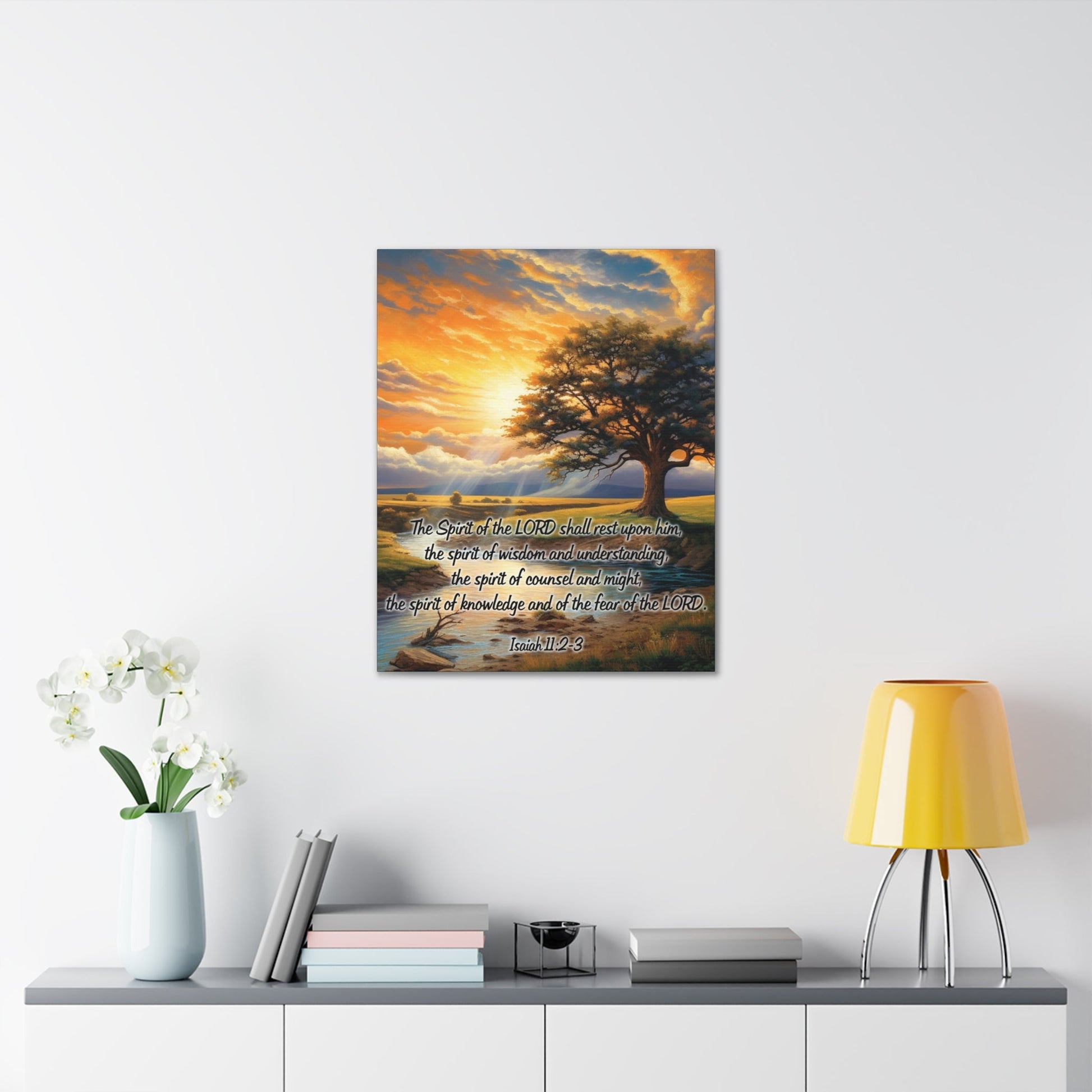 Scripture Walls Spirit of the LORD Isaiah 11:2‭ KJV Christian Wall Art Print Ready to Hang Unframed-Express Your Love Gifts
