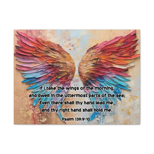 Scripture Walls Wings of the Morning Psalm 139:9-10 KJV Christian Wall Art Print Ready to Hang Unframed-Express Your Love Gifts
