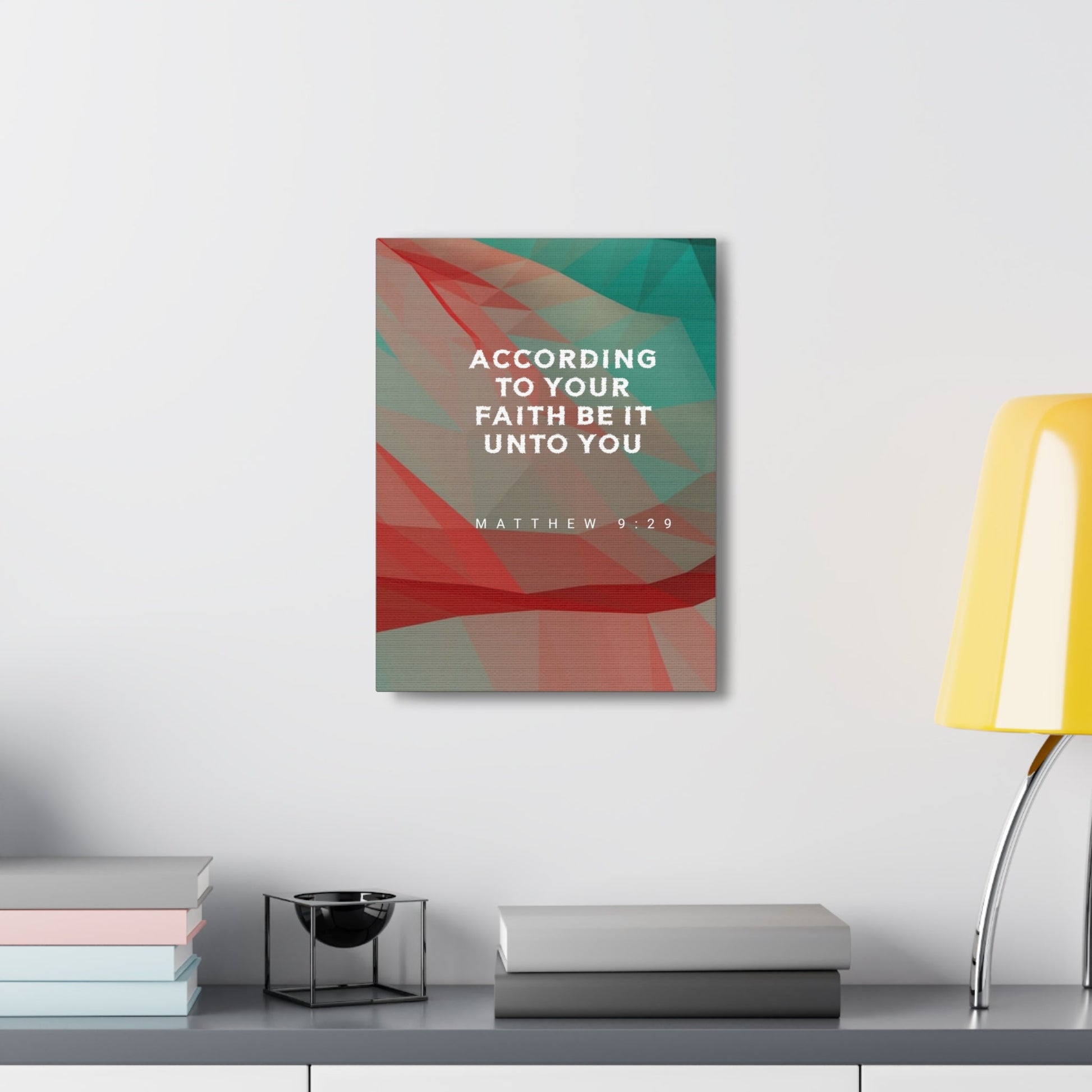 Scripture Walls Be It Unto You Matthew 9:29 Bible Verse Canvas Christian Wall Art Ready to Hang-Express Your Love Gifts