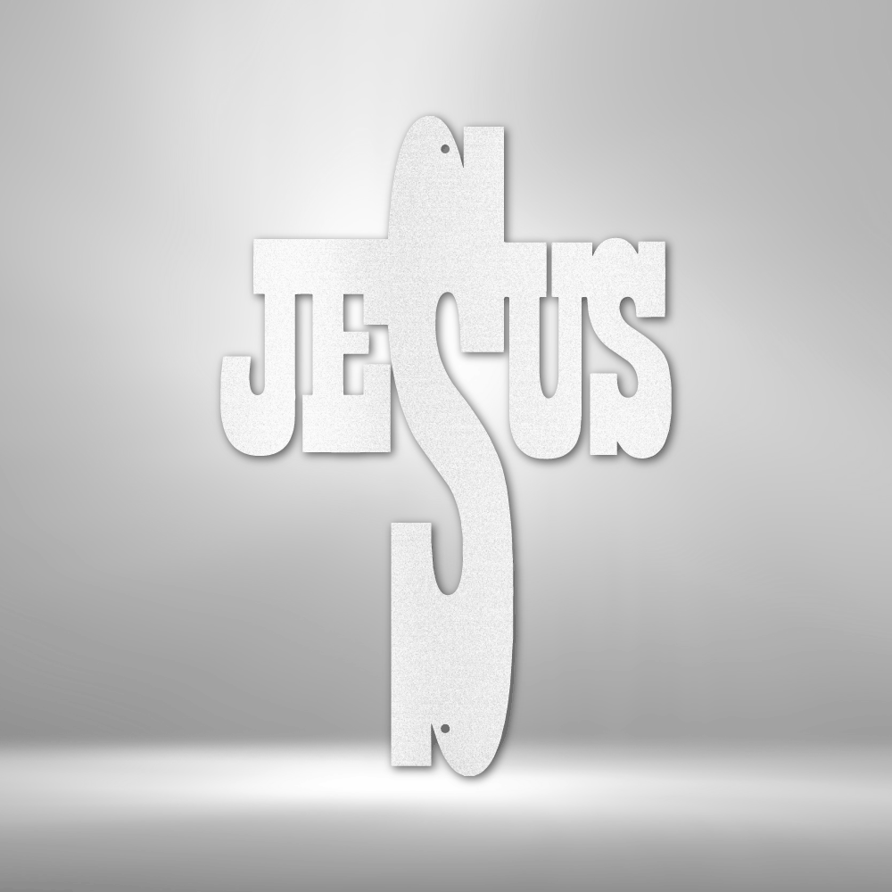 Scripture Walls Jesus Cross Steel Sign Steel Art Wall Metal Decor-Express Your Love Gifts