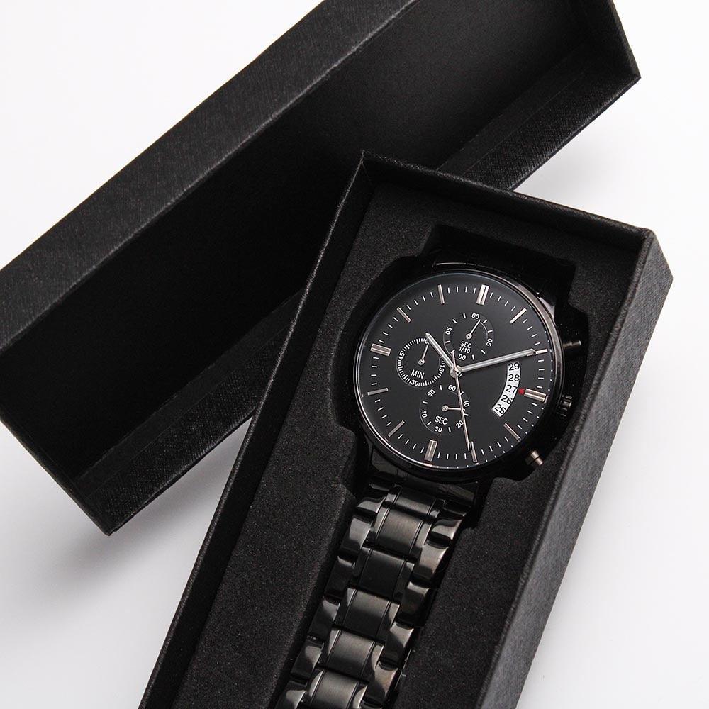 Be Fearless Engraved Bible Verse Men's Watch Multifunction Stainless Steel W Copper Dial-Express Your Love Gifts