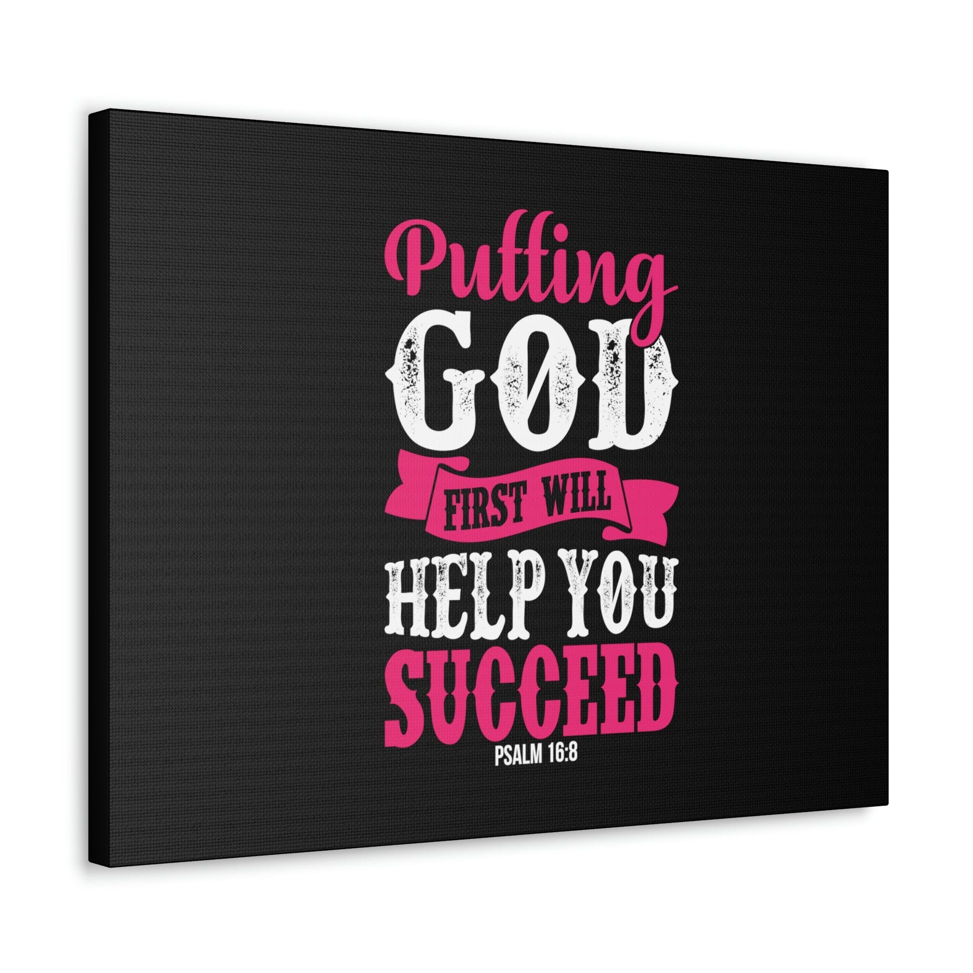 Putting God First Psalm 16:8 Christian Wall Art Bible Verse Print Ready to Hang-Express Your Love Gifts