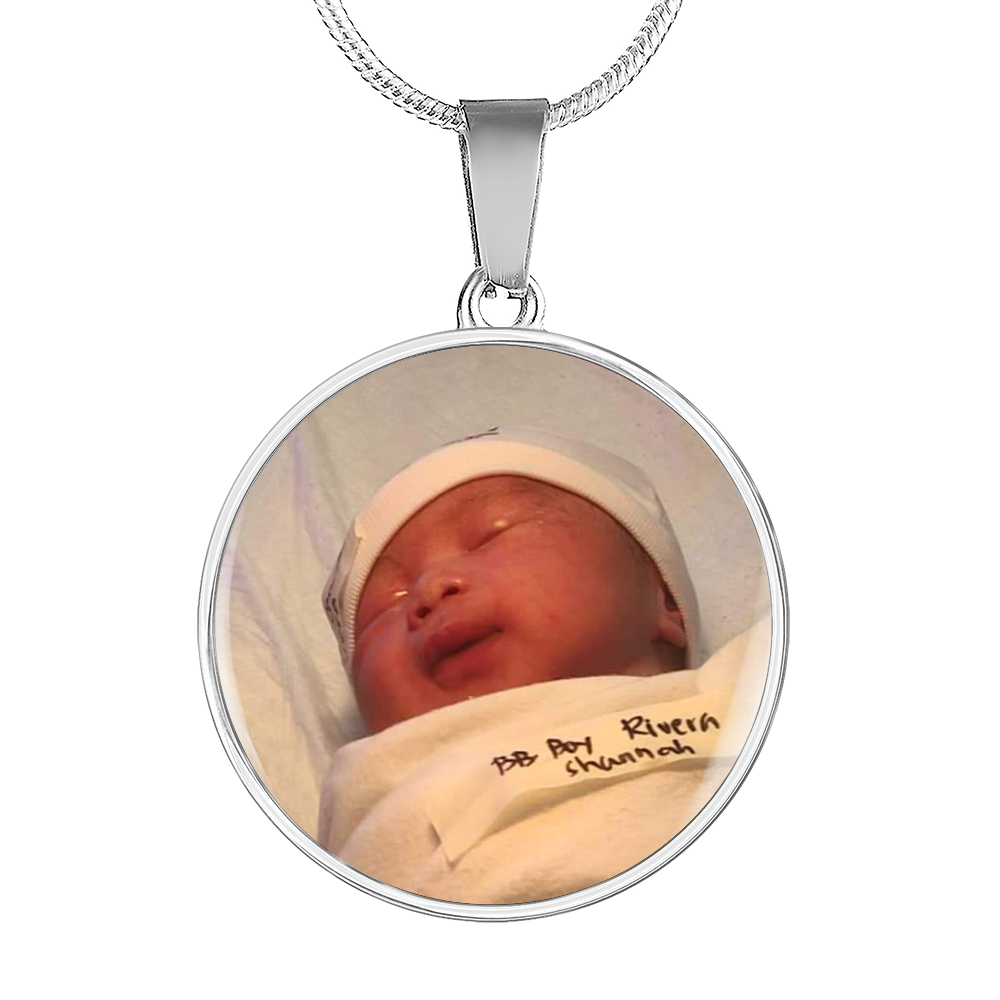 Personalized Baby Birth Necklace James 1:17 Child of God Perfect Gift From Above Gift Pendant Stainless Steel or 18k Gold-Express Your Love Gifts