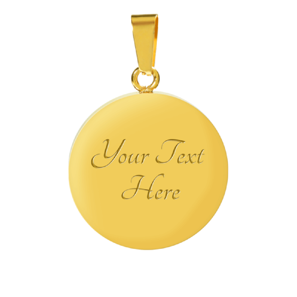 Personalized Expecting Mother Life'S Biggest Blessing Pregnancy Message Circle Necklace Stainless Steel or 18k Gold 18-22"-Express Your Love Gifts