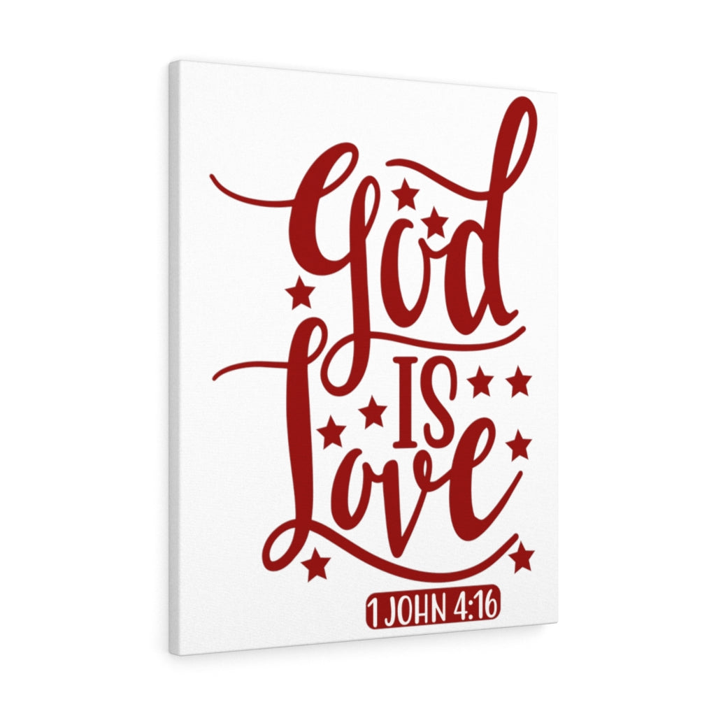 1 John 4:16 God Is Love Bible Verse Canvas Christian Wall Art Ready to Hang Unframed-Express Your Love Gifts