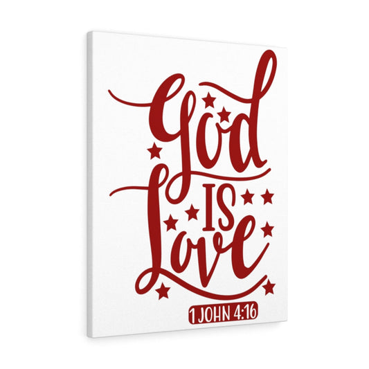 1 John 4:16 God Is Love Bible Verse Canvas Christian Wall Art Ready to Hang Unframed-Express Your Love Gifts